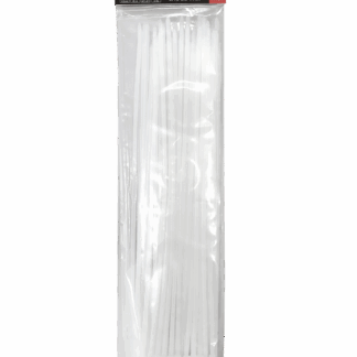 Kábelkötegelő TR CT-109 400×4,8mm, fehér TRIXLINE, 100 db Kábelkötegelő TR CT-109 400×4,8mm, fehér TRIXLINE, 100 db