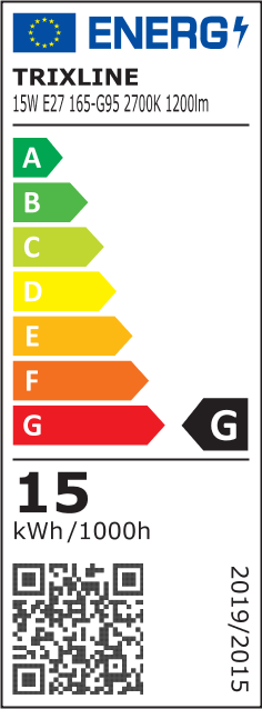 Trixline 15W G95 E27 2700K meleg fehér - Image 4
