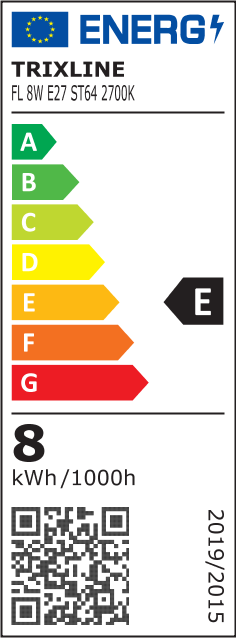 Dekoratív ST64 E27 2700K FILAMENT Trixline 8W 960lm meleg fehér - Image 3