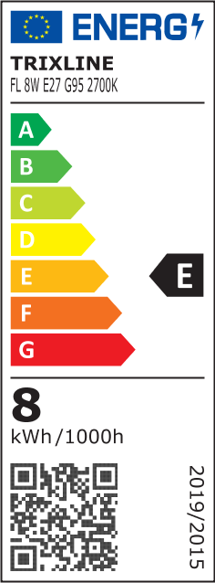 Dekoratív FILAMENT Trixline 8W 960lm G95 E27 2700K meleg fehér - Image 3