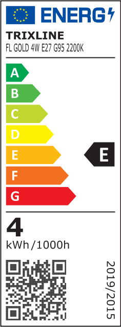 Dekoratív FILAMENT Trixline 4W 440lm G95 E27 2700K meleg fehér - Image 4