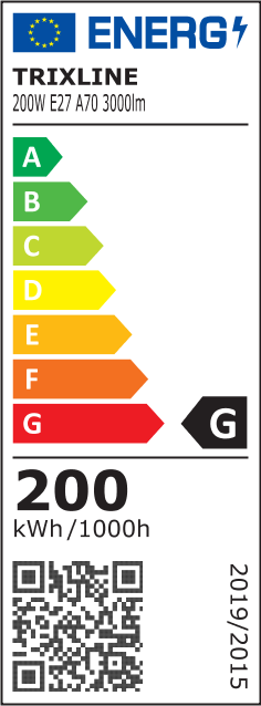 Trixline 200W, A70, E27, 2700K speciális izzó - Image 2