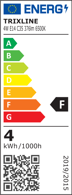 Trixline 4W 376lm E14 C35 6500K hideg fehér - Image 4