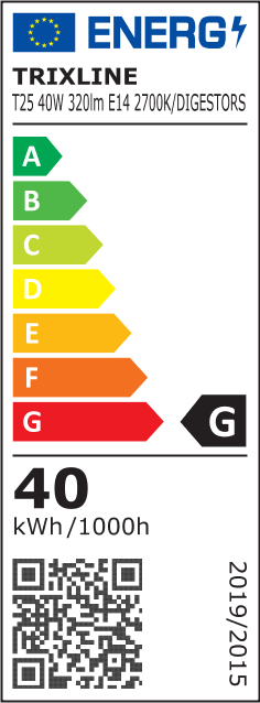 TR 40W-5170 Special izzó Trixline 40W/320lm/T25/E14/2700K - Image 4
