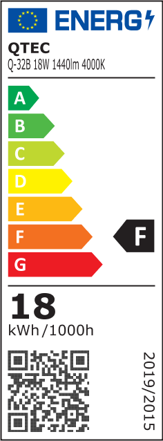 Q-32B 18W QTEC 60cm LED BATTEN LIGHT világító lámpa - fehér - Image 4