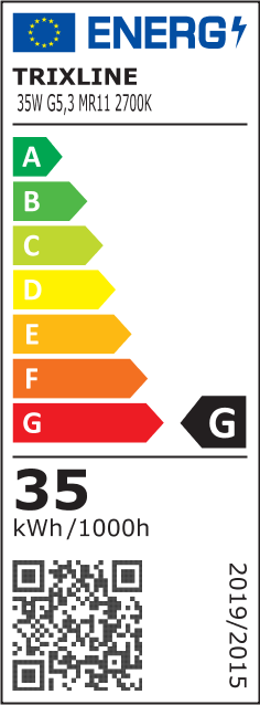 Trixline MR11/C 35W 12V 2700K halogén spotlámpa meleg fehér - Image 4