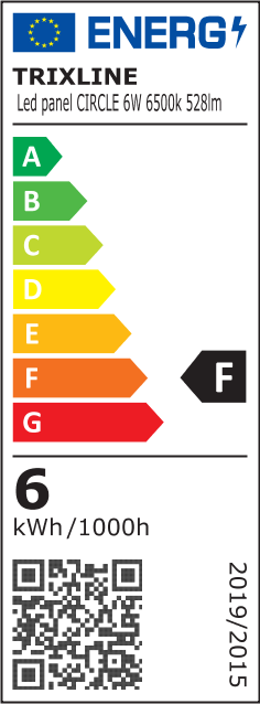 TR-126 LED panel 6W 528lm 6500K - kerek Trixline - Image 4