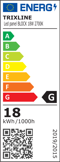 TR 142 LED panel, 18W, négyzet alakú, felületre szerelhető, 2700K - Image 4