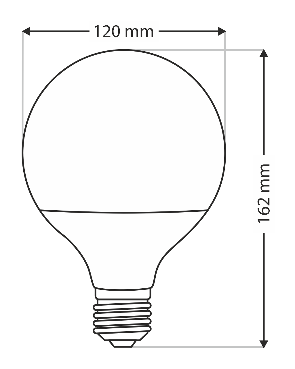 Trixline 18W G120 E27 6500K hideg fehér - Image 4