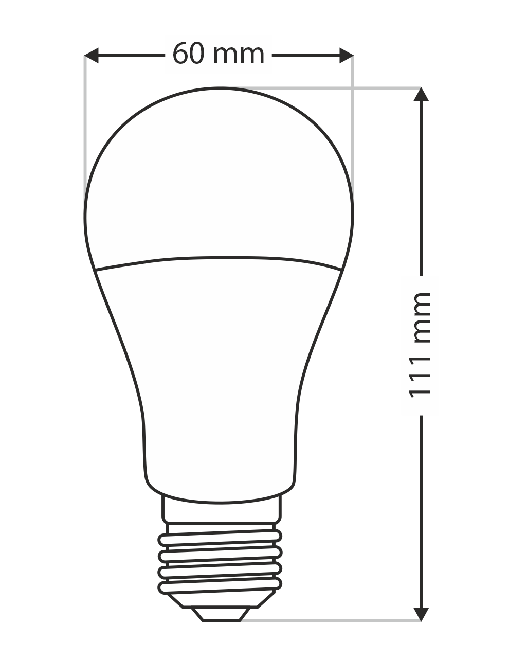 Trixline 10W E27 A60 2700K 900lm meleg fehér - Image 4