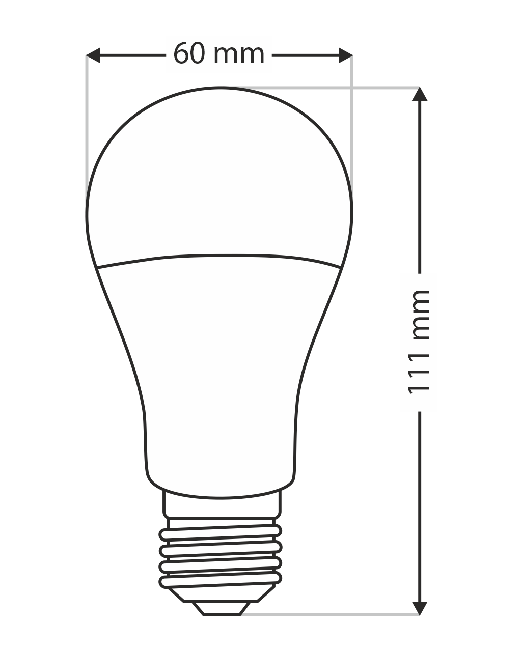 Trixline 10W E27 A60 4200K 920lm semleges fehér - Image 4