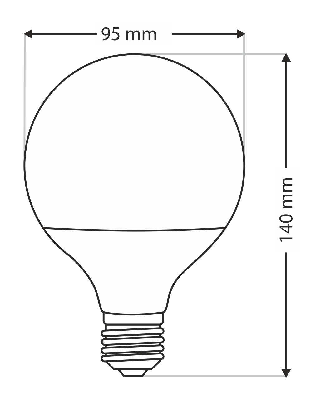 Trixline 15W G95 E27 4200K semleges fehér - Image 4