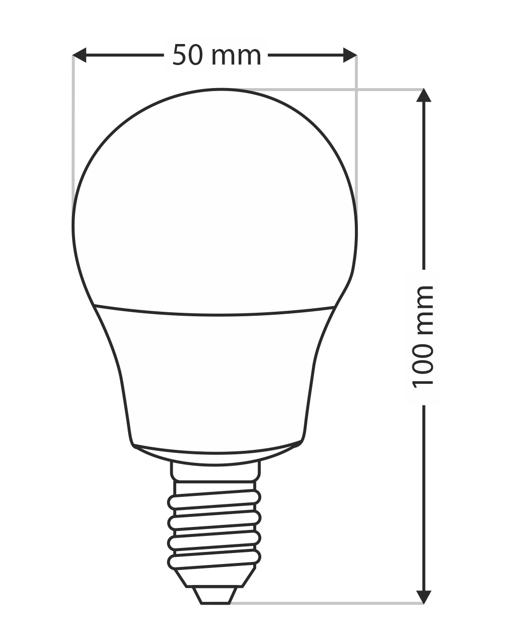 Trixline 8W E14 A50 6500K hideg fehér - Image 3