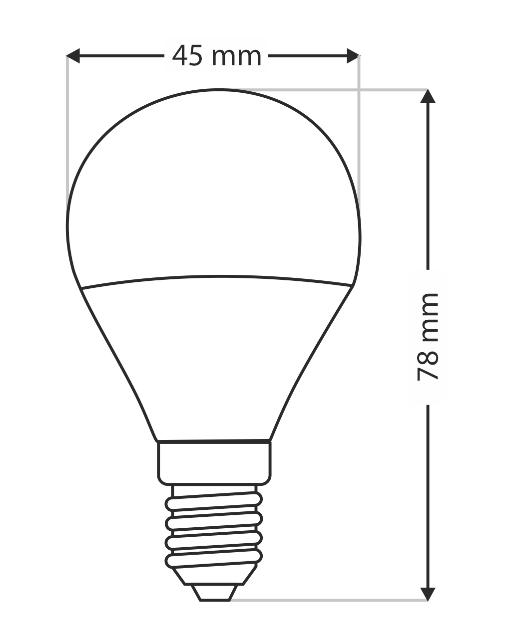 Trixline 6W 540lm E14 P45 2700K meleg fehér - Image 3