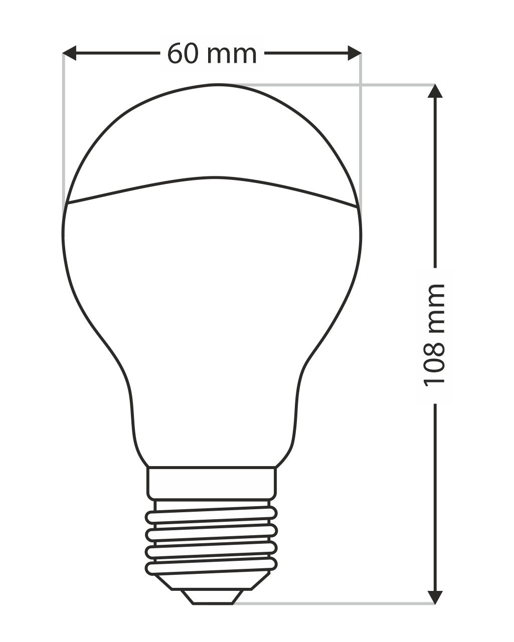 Trixline DEKOR TÜKÖR A60, 8W ARANY - Image 4