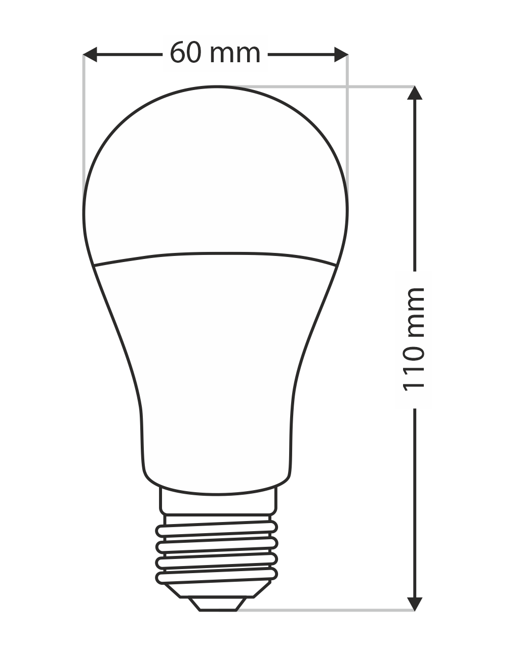 Q-TEC 11W/3 A60/E27 4200K 1012lm/ semleges fehér LED izzók 3 db-os - Image 4