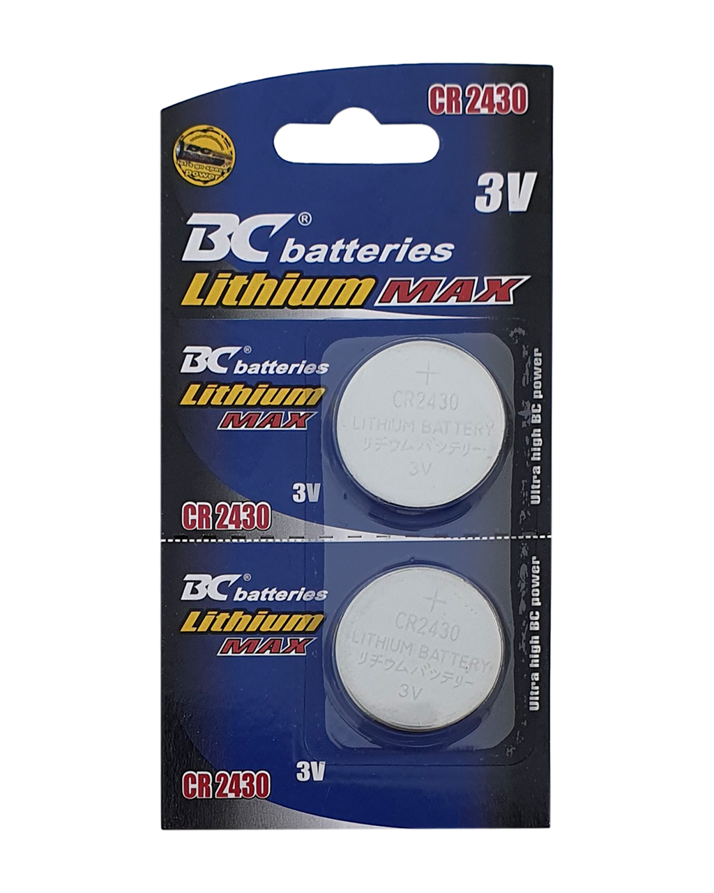 Lítium CR 2430 gombelem 3V BC elem Lítium CR 2430 gombelem 3V BC elem