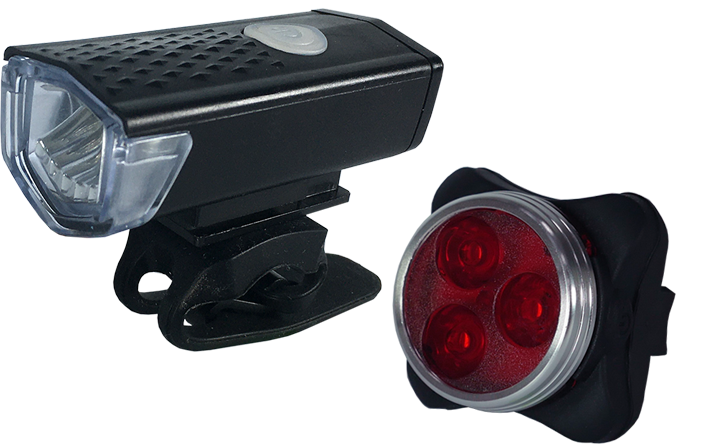 MAARS MS 351 Első + hátsó kerékpárlámpa szett