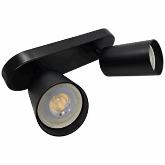 Q-03AD Mennyezeti spotlámpa 2xGU10 fekete QTEC