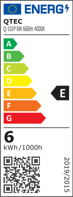 Q-101P LED panel 6W 660lm 4000K fehér – kerek Qtec Q-101P LED panel 6W 660lm 4000K fehér – kerek Qtec