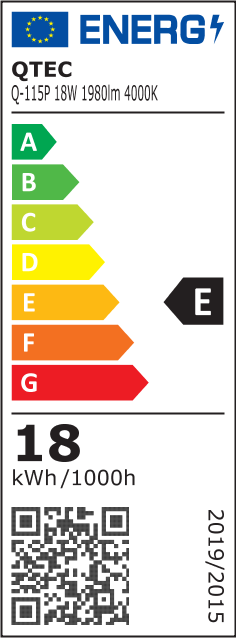 Q-115P LED panel 18W 1980lm 4000K fehér – négyzet alakú, felületre szerelhető Qtec Q-115P LED panel 18W 1980lm 4000K fehér – négyzet alakú, felületre szerelhető Qtec