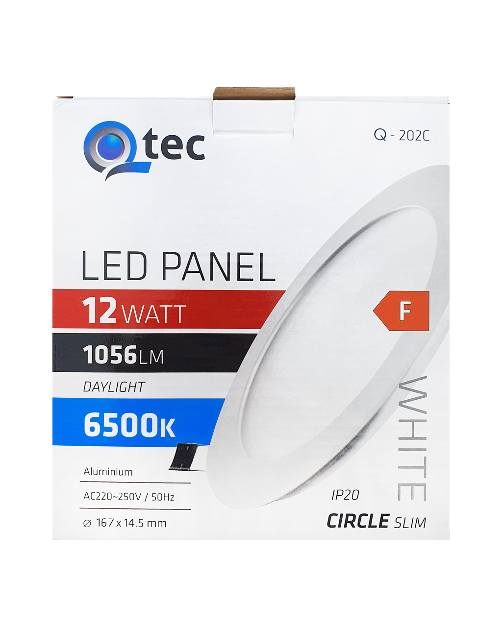 Q-202C 12W, 6500K süllyesztett, kör takou Q-202C 12W, 6500K süllyesztett, kör takou