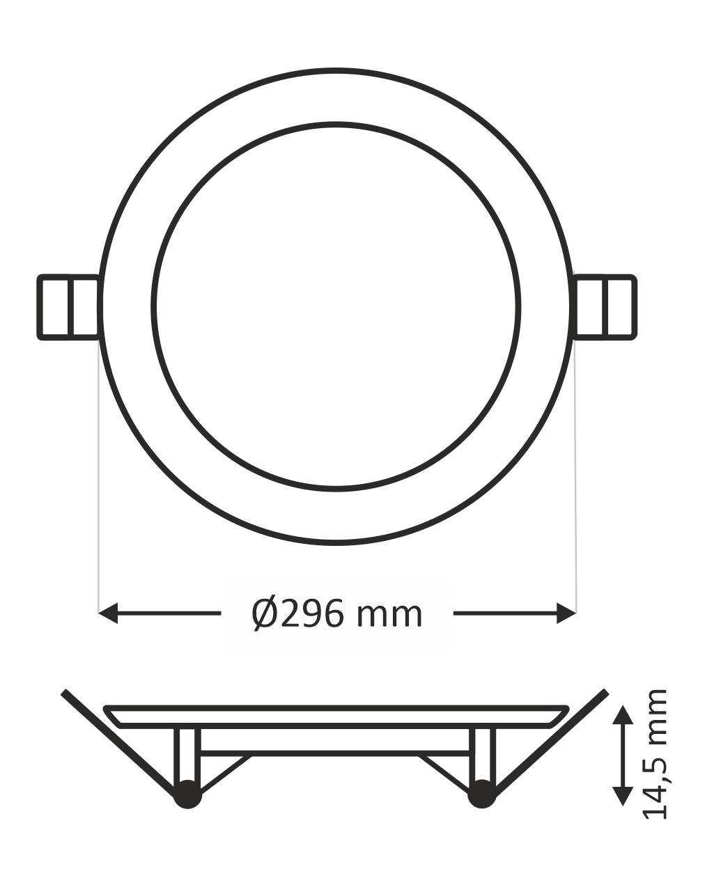 Q-210C 24W,2700K süllyesztett, kör takou Q-210C 24W,2700K süllyesztett, kör takou