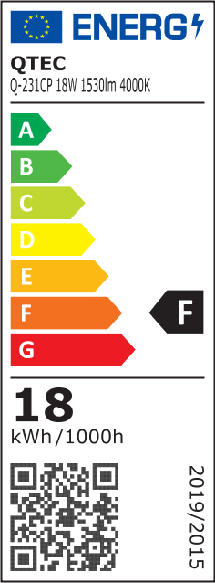 Q-231CP 18W 4000K ø30cm/kerek fehér QTEC LED mennyezeti lámpa Q-231CP 18W 4000K ø30cm/kerek fehér QTEC LED mennyezeti lámpa