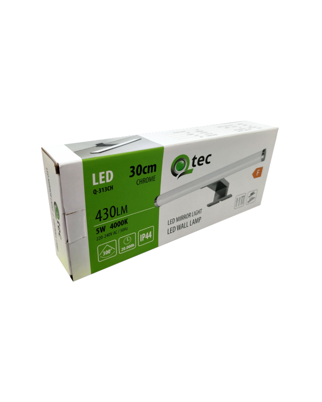 Q-313CH LED 5W/430lm/4000K lámpa 30cm – króm QTEC Q-313CH LED 5W/430lm/4000K lámpa 30cm – króm QTEC