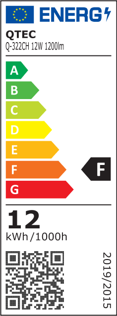 Q-322CH LED 12W/1200lm/4000K lámpa 80cm – króm QTEC Q-322CH LED 12W/1200lm/4000K lámpa 80cm – króm QTEC