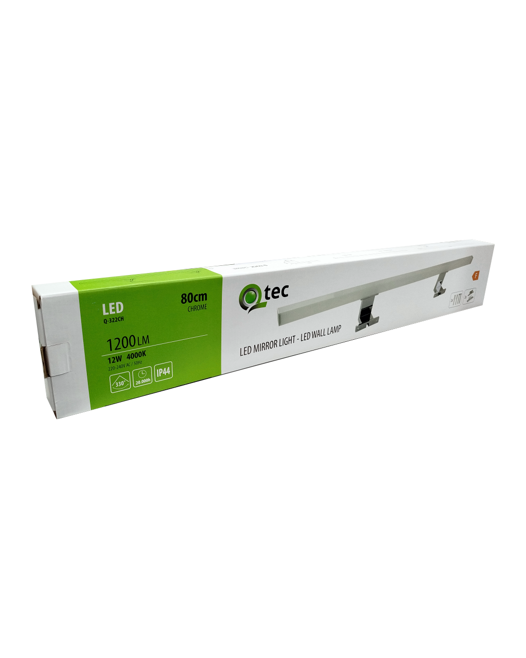Q-322CH LED 12W/1200lm/4000K lámpa 80cm – króm QTEC Q-322CH LED 12W/1200lm/4000K lámpa 80cm – króm QTEC