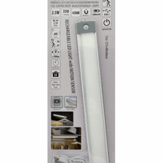 Q-325W USB újratölthető LED világítás 2.5W 4200K mozgásérzékelő QTEC