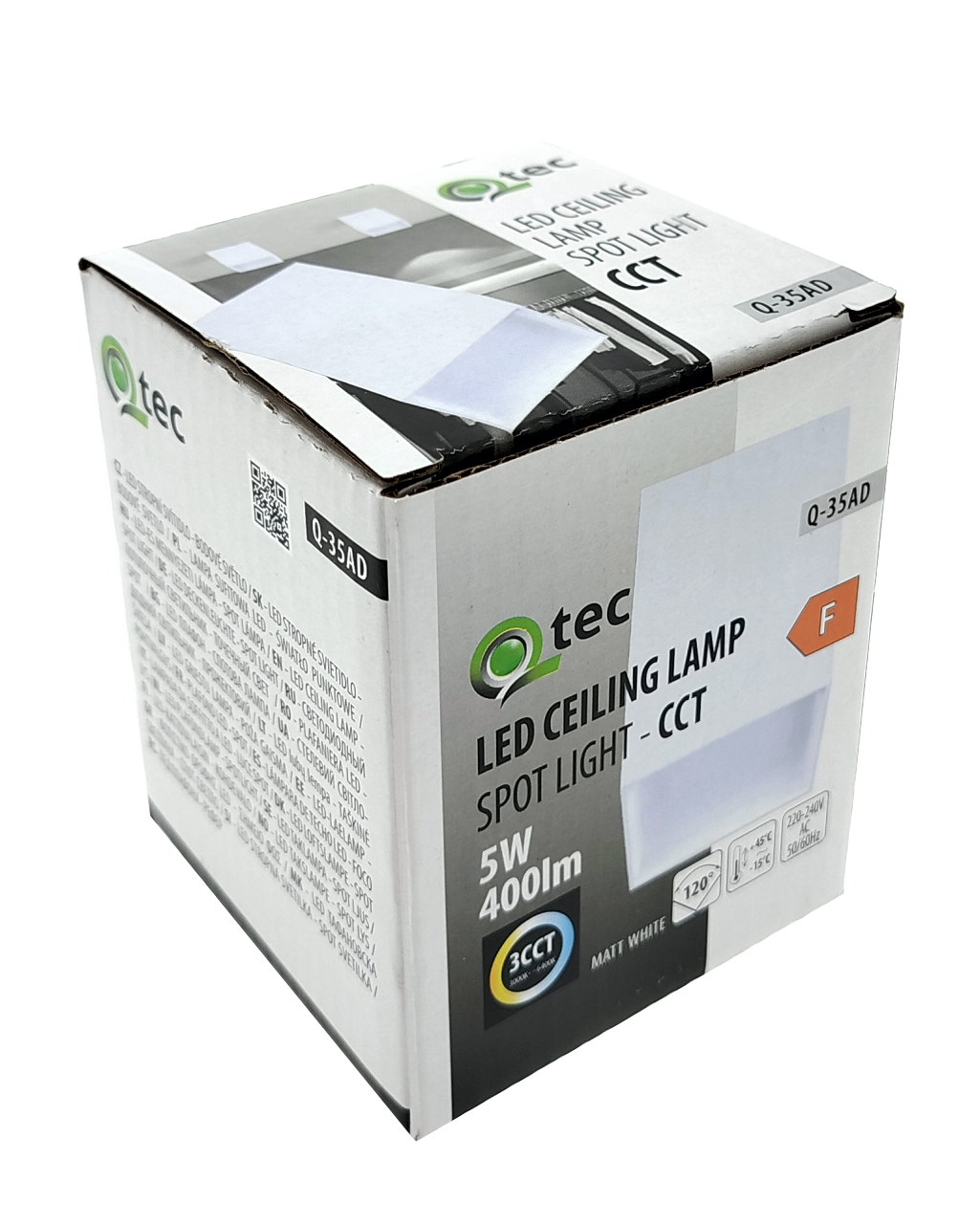 Q-35AD LED mennyezeti spotlámpa 3CCT fehér QTEC Q-35AD LED mennyezeti spotlámpa 3CCT fehér QTEC