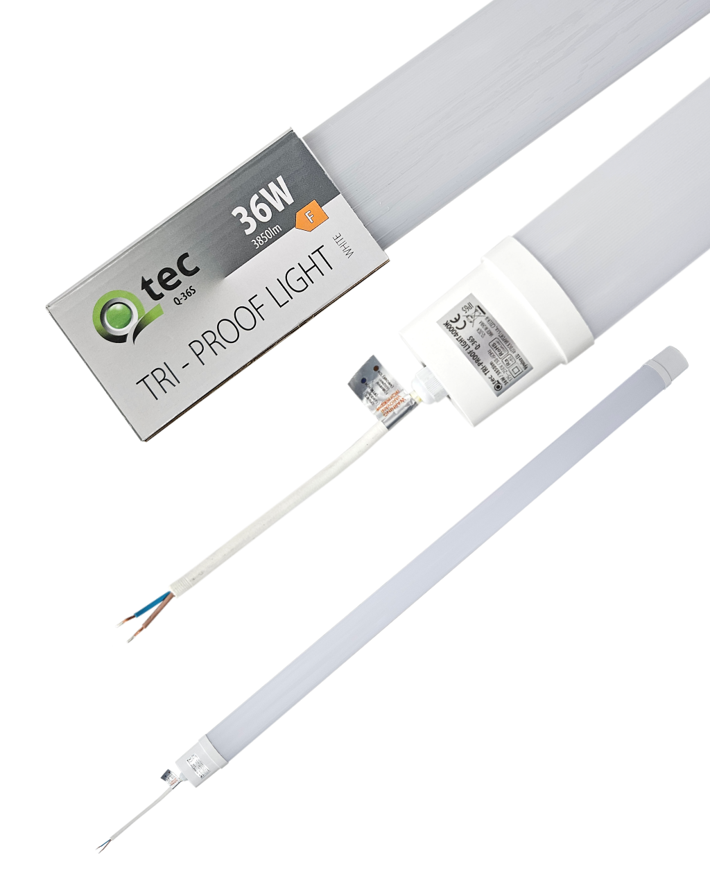 Q-36S TRI-PROOF LED 36W 3850lm 4000K Qtec Q-36S TRI-PROOF LED 36W 3850lm 4000K Qtec
