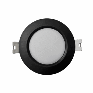 Q-50M LED panel 3W 330lm 4000K fekete - kör süllyeszätt Qtec