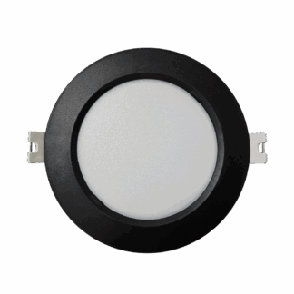 Q-51M LED panel 6W 660lm 4000K fekete - kerek, sullyesztt Qtec