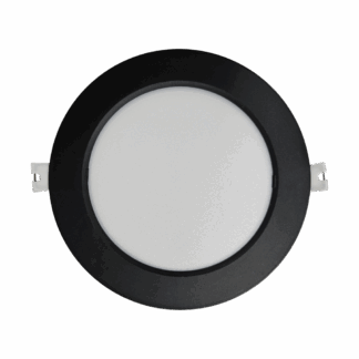 Q-52M LED panel 12W 1200lm 4000K fekete - kerek, sullyeszett Qtec