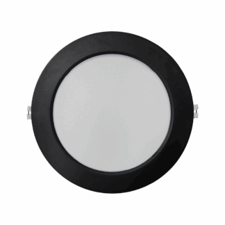 Q-53M LED panel 18W 1980lm 4000K fekete - kerek, sullyesztt Qtec