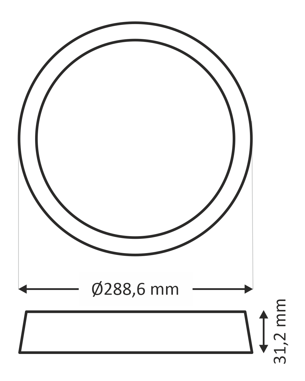Q-56M LED panel 24W 2640lm 4000K fekete - kör ökötül szellert Qtec - Image 4