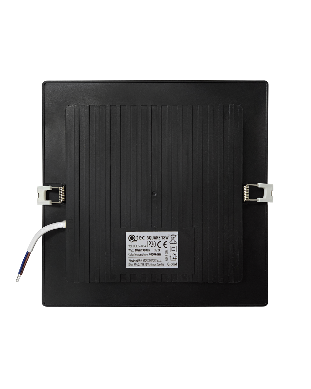 Q-60M LED panel 18W 1980lm 4000K fekete - kvetre sakte seleutre sérelhetto Qtec - Image 3