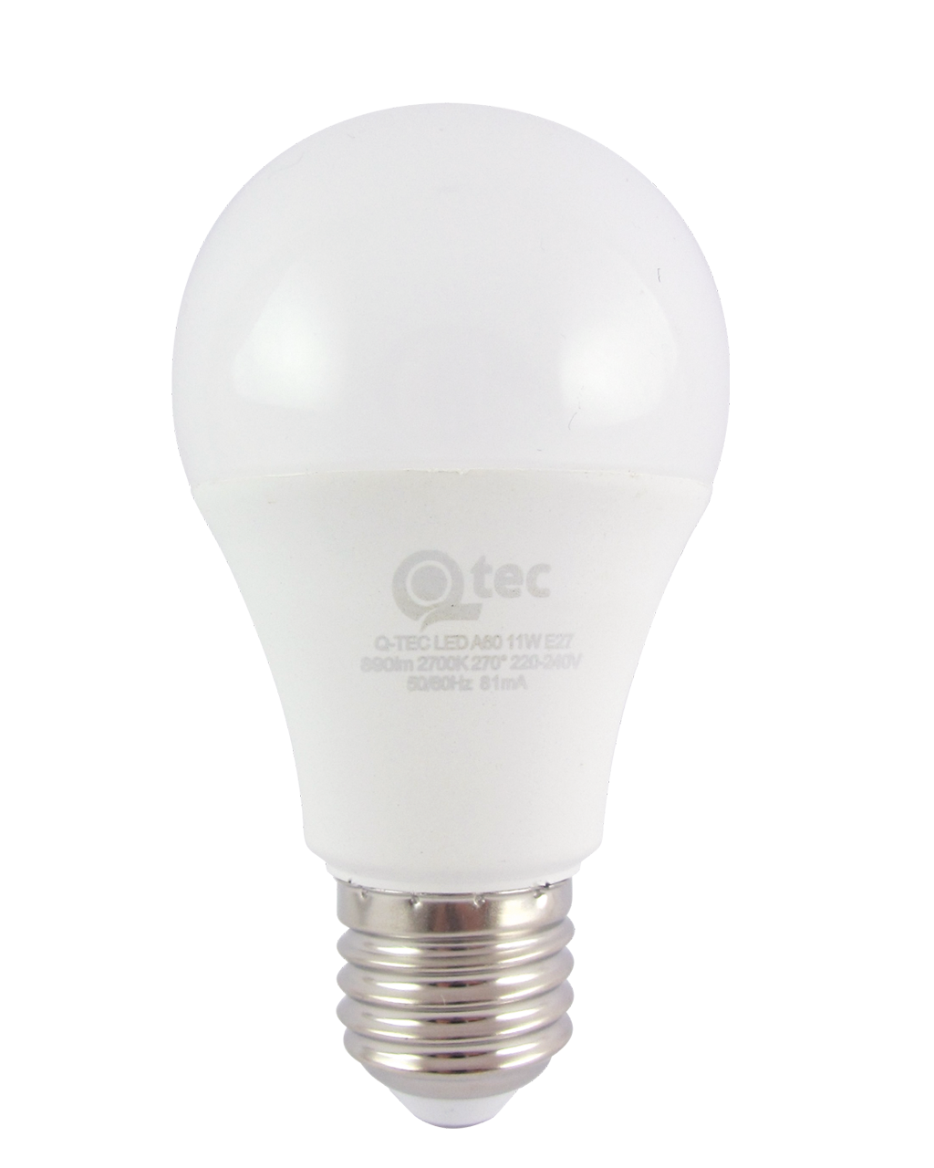 Q-TEC 11W A60 E27 2700K meleg fehér Q-TEC 11W A60 E27 2700K meleg fehér