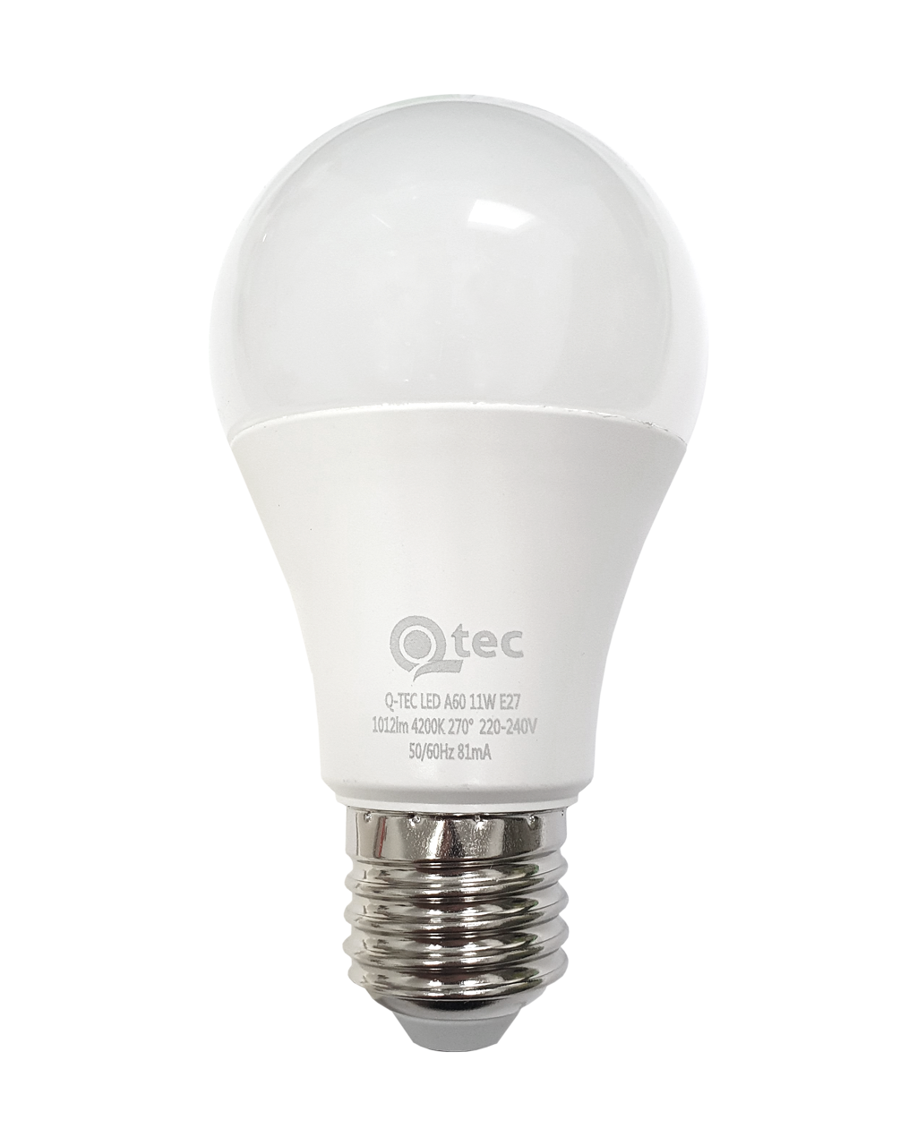 Q-TEC 11W A60 E27 4200K semleges fehér Q-TEC 11W A60 E27 4200K semleges fehér