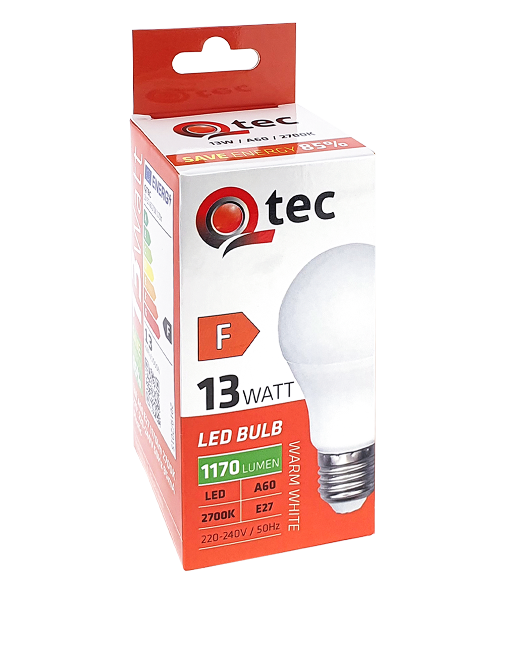Q-TEC 13W A60 E27 2700K Q-TEC 13W A60 E27 2700K