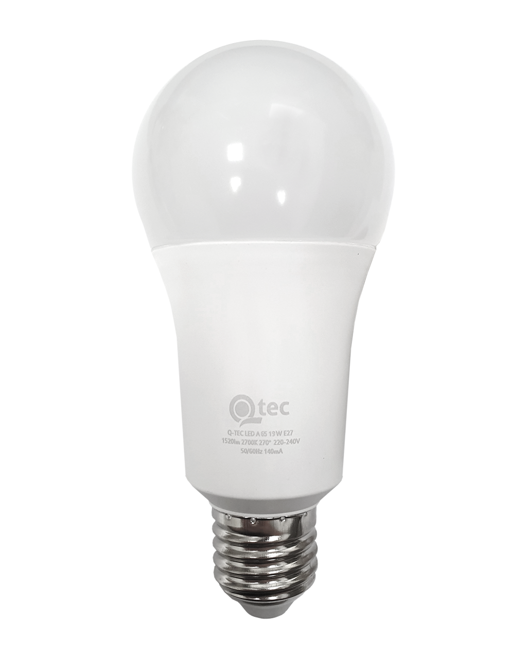 Q-TEC 19W LED izzó E27 2700K A65 meleg fehér Q-TEC 19W LED izzó E27 2700K A65 meleg fehér