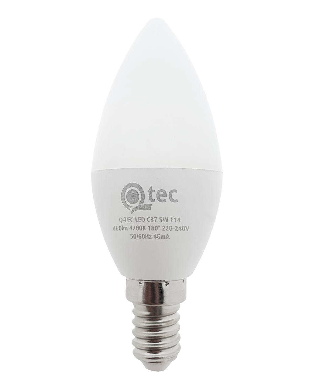 Q-TEC 5W C37 E14 4200K semleges fehér Q-TEC 5W C37 E14 4200K semleges fehér