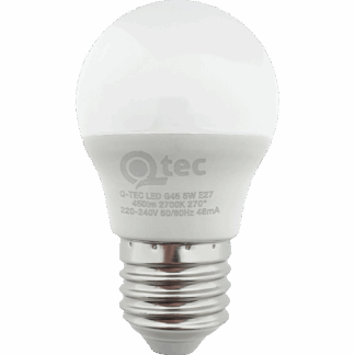 Q-TEC 5W G45 E27 2700K Q-TEC 5W G45 E27 2700K