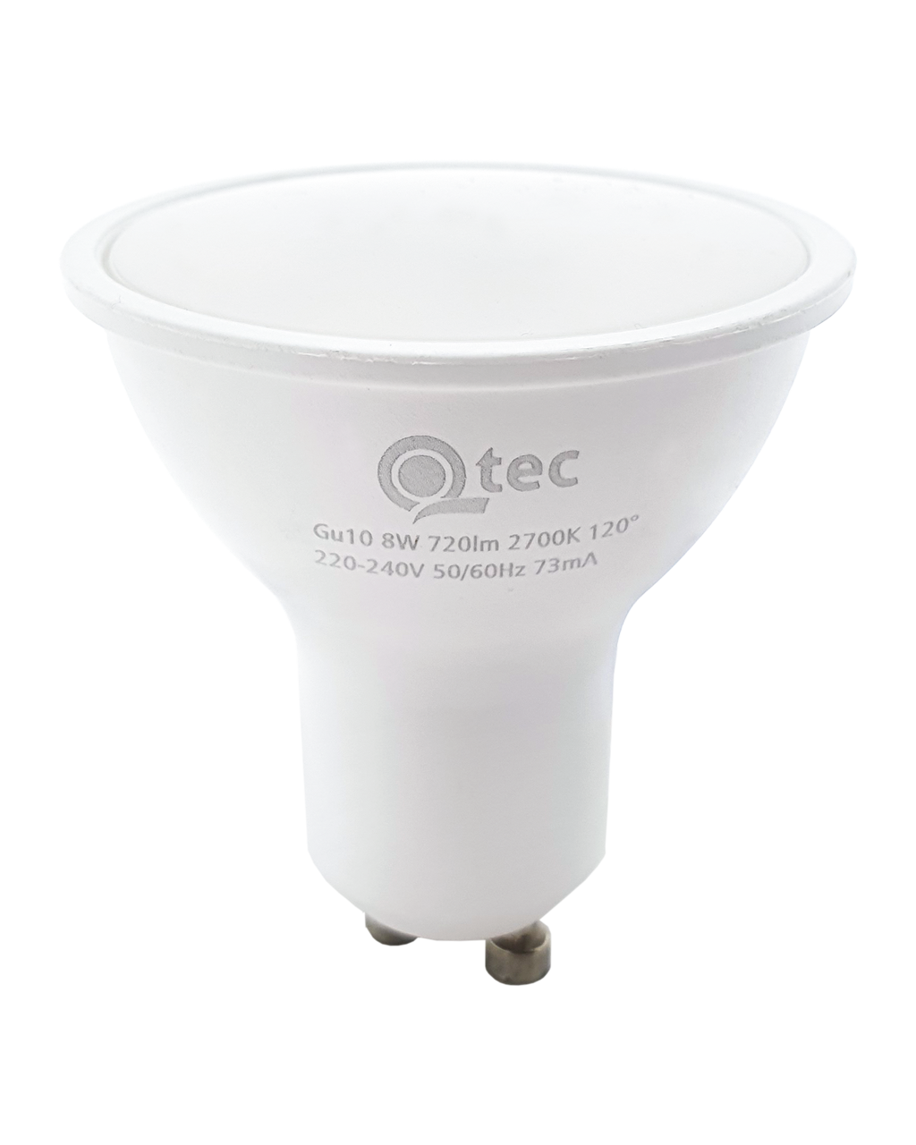 Q-TEC 8W GU10 720lm 2700K meleg fehér Q-TEC 8W GU10 720lm 2700K meleg fehér