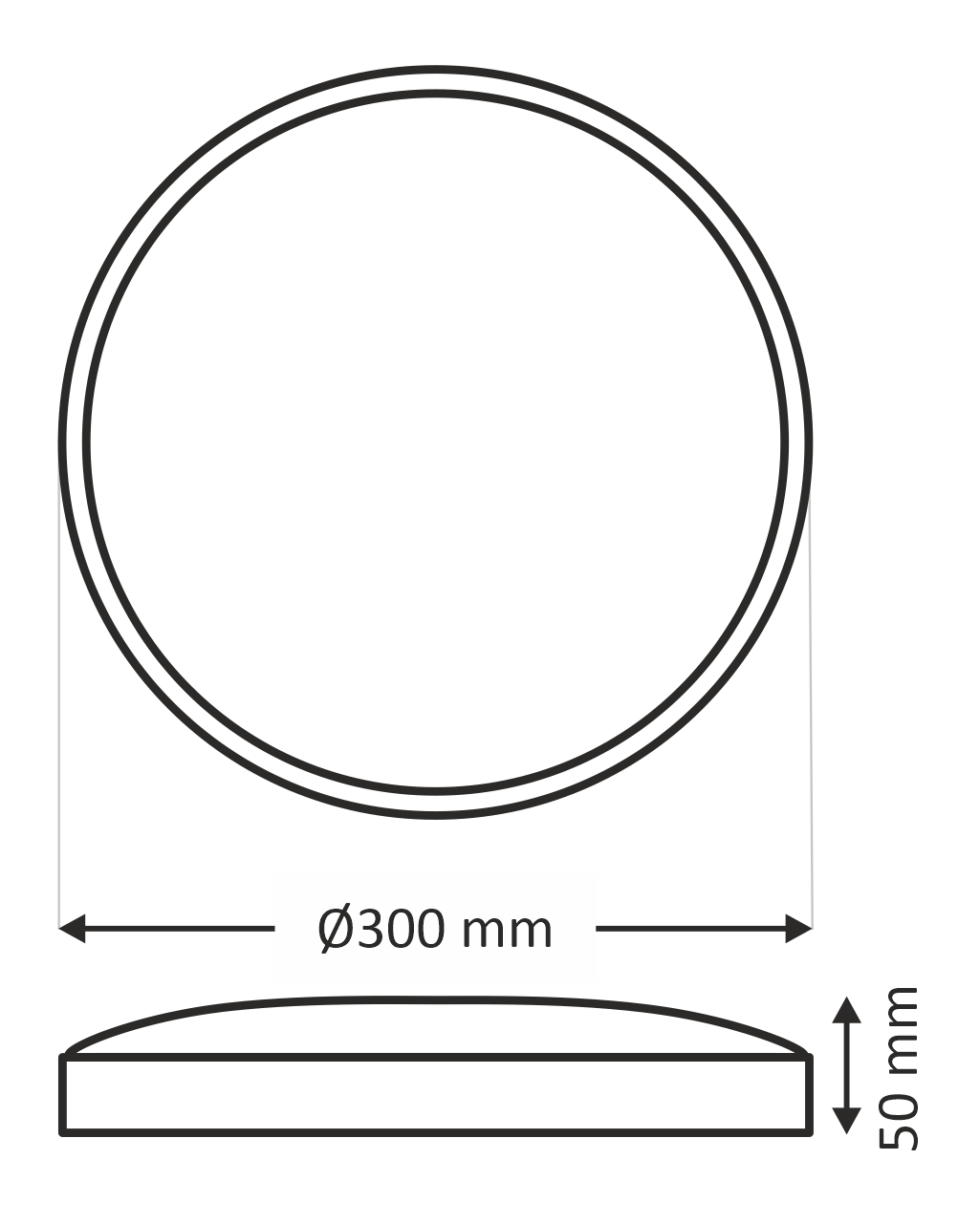 AVEN Q-241CP 18W 1530lm 4000K ø30cm/kerek aran QTEC LED mennyezeti lámpa - Image 3