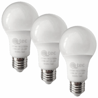 Q-TEC 11W/3 A60/E27 2700K 1055lm/meleg fehér 3 db-os