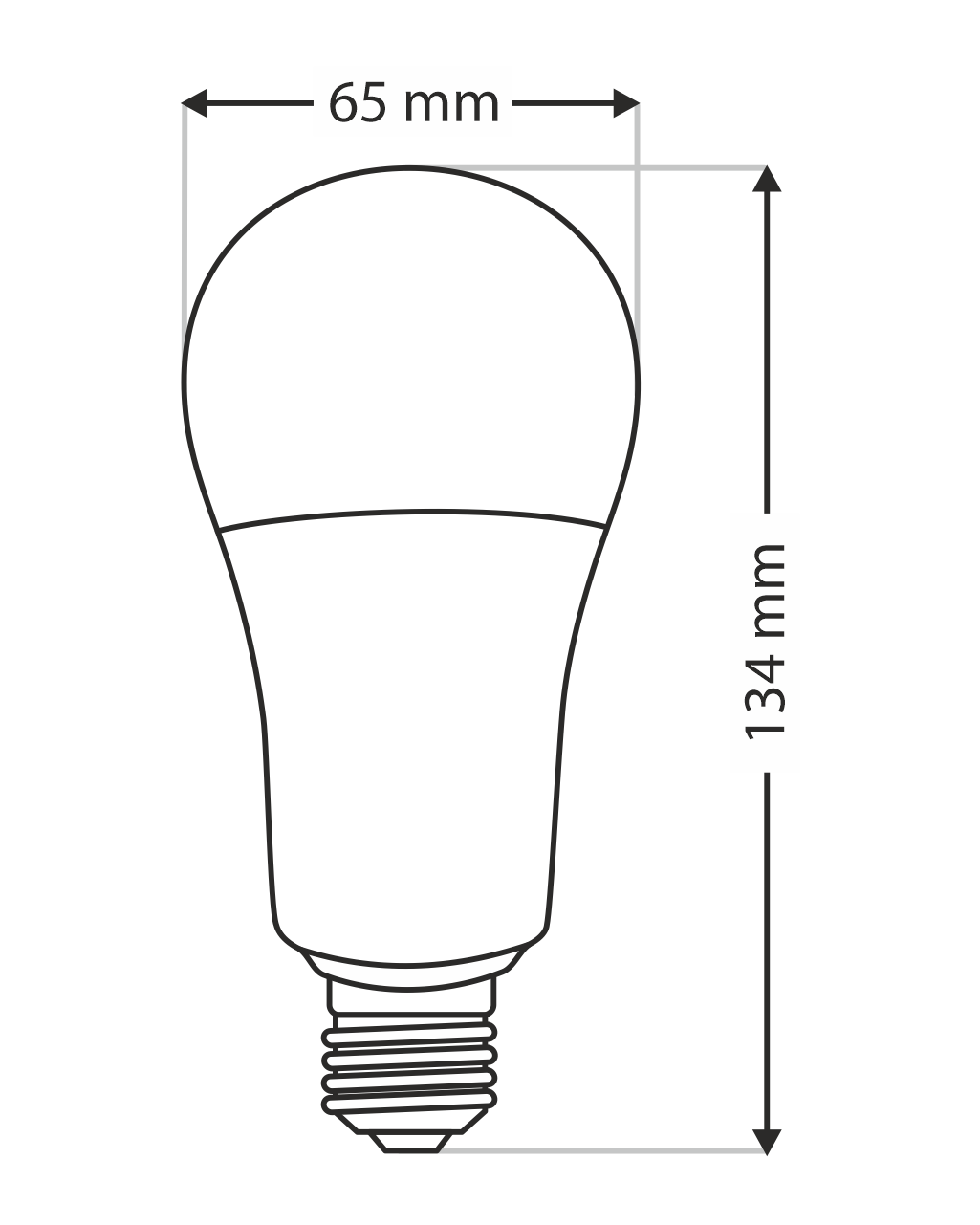 Q-TEC 19W LED E27 4200K A65 1748lm - Image 4